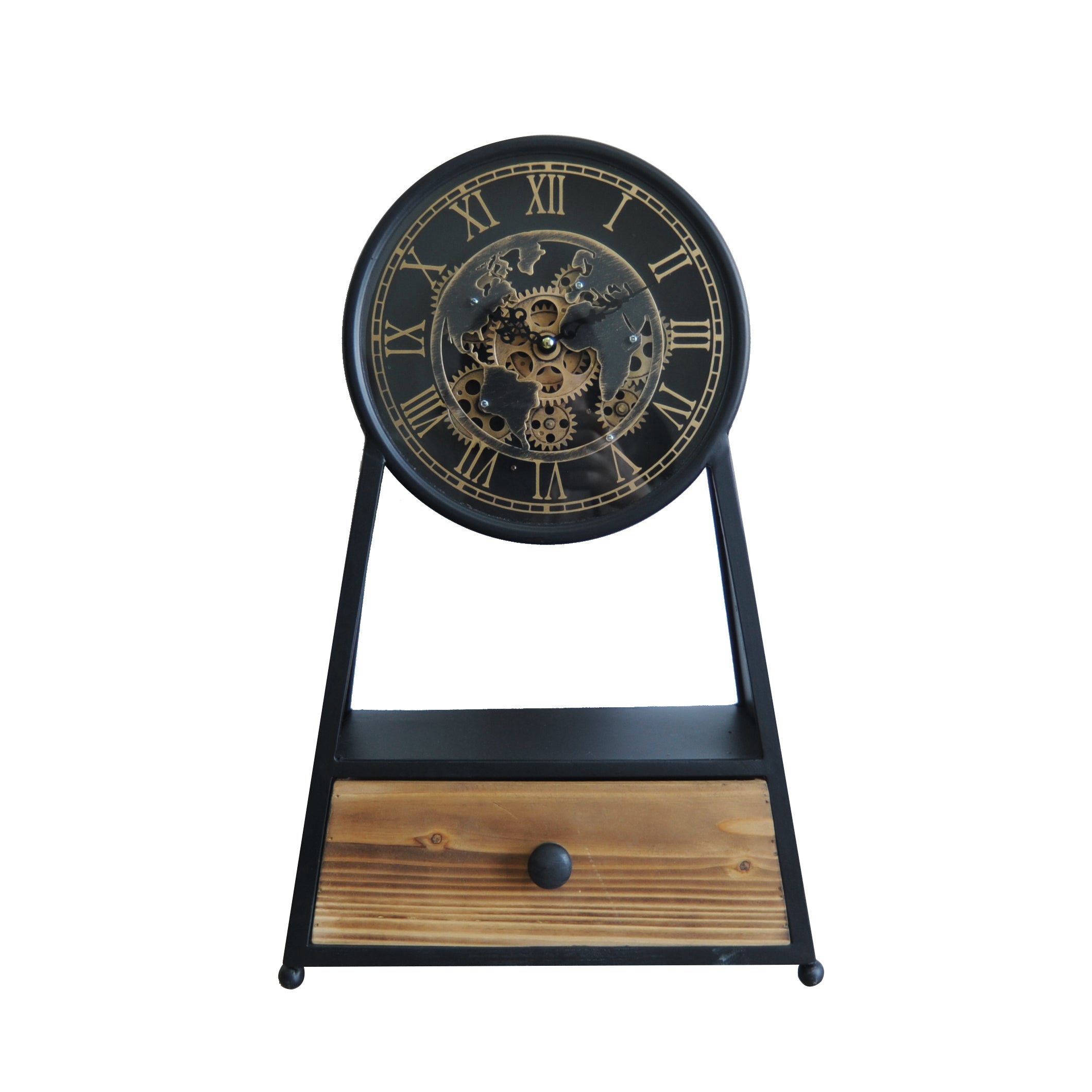 Hand Finished 51cm Table Clock, Battery Operated