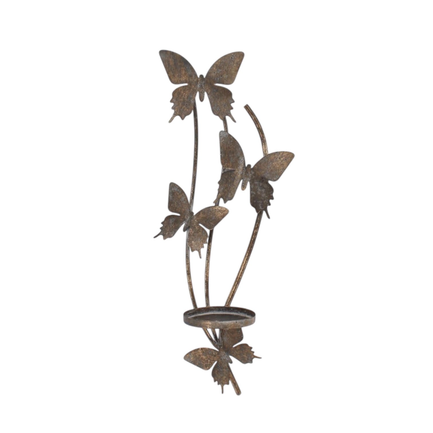 MSL 50cm Metal Butterfly Candle Holder