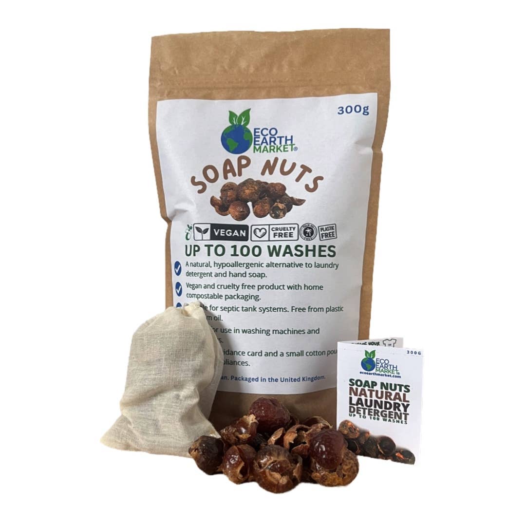 Natural Soap Nuts 300g – 100 Washes | Organic Laundry Detergent Alternative