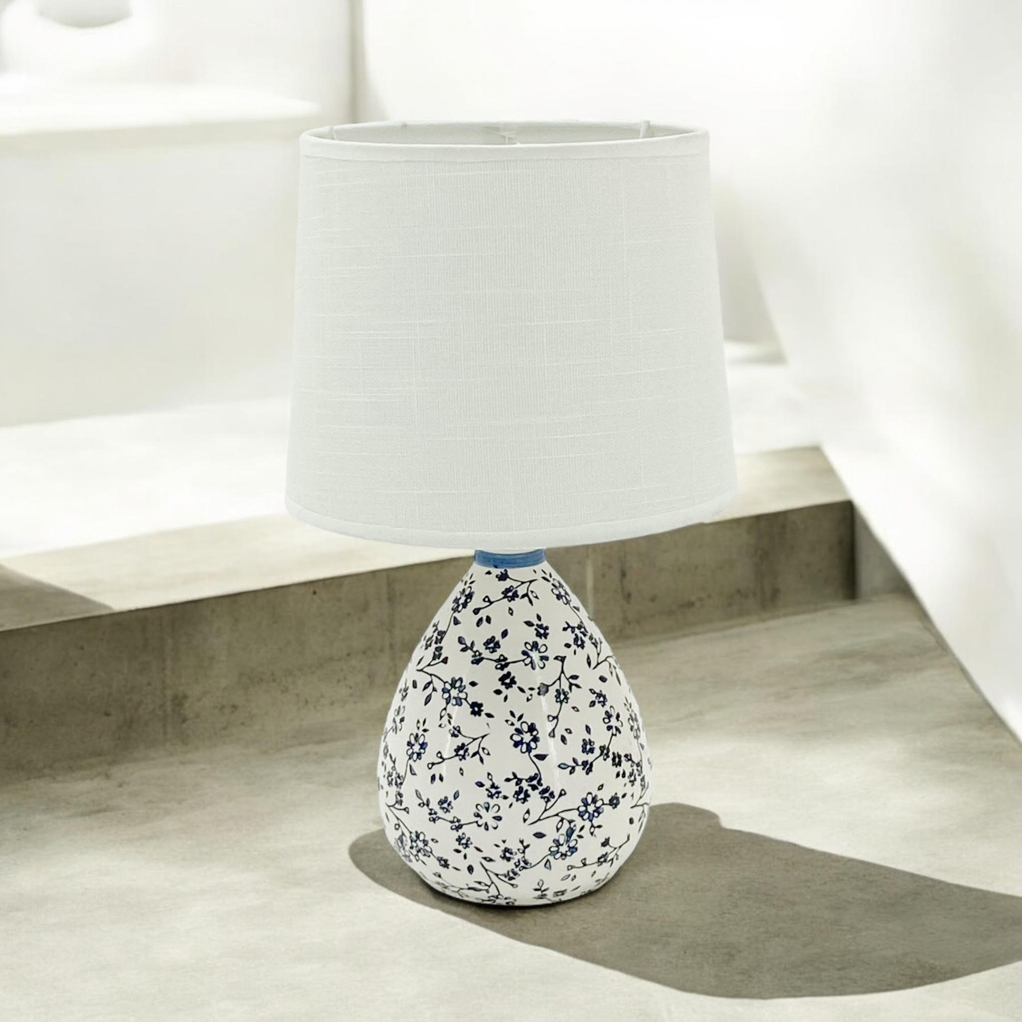 MSL Traditional Table Lamp Base and Shade with Inline Rocker Switch, Double Insulated