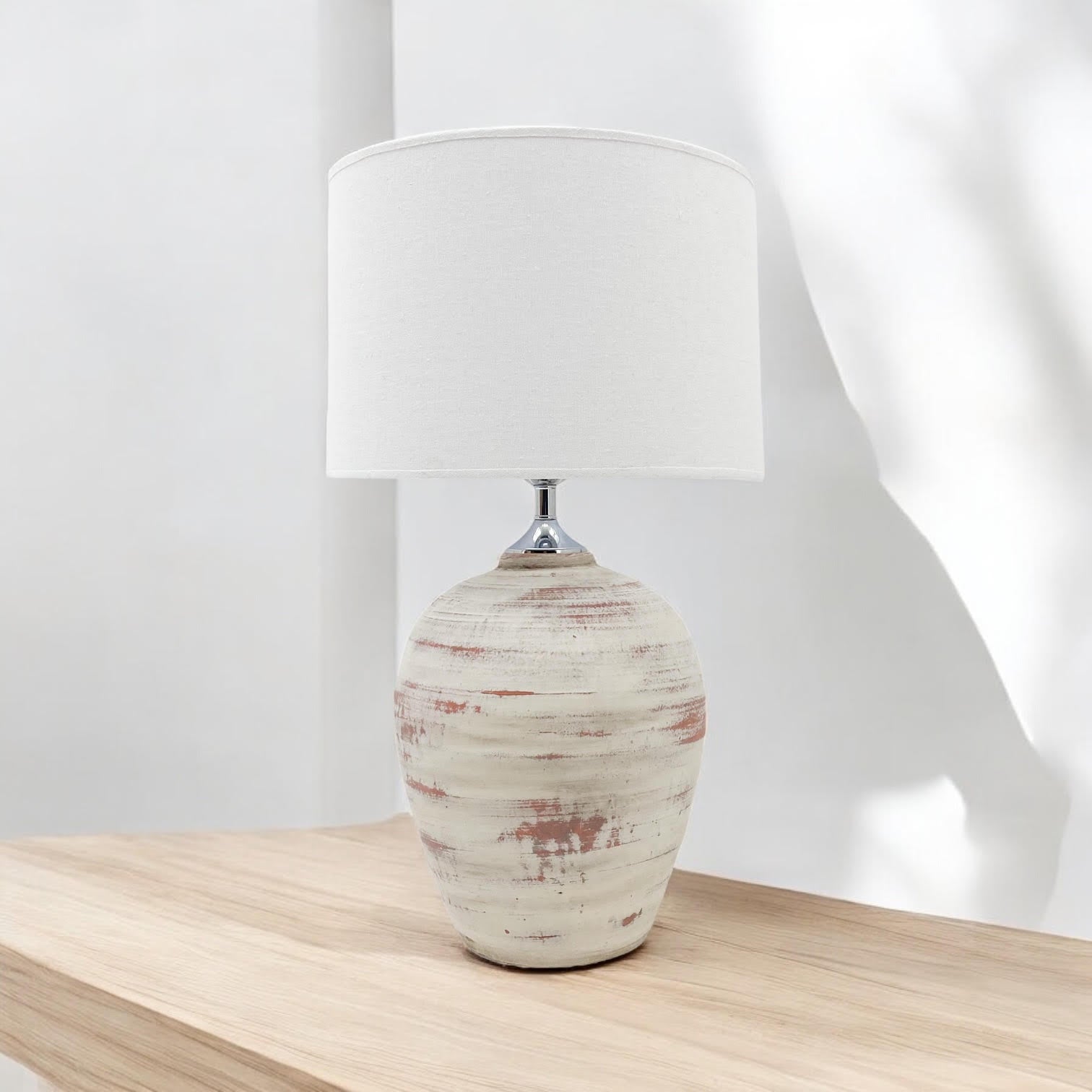 MSL Traditional Table Lamp with Inline Rocker Switch, Double Insulated, for Living Room or Bedroom