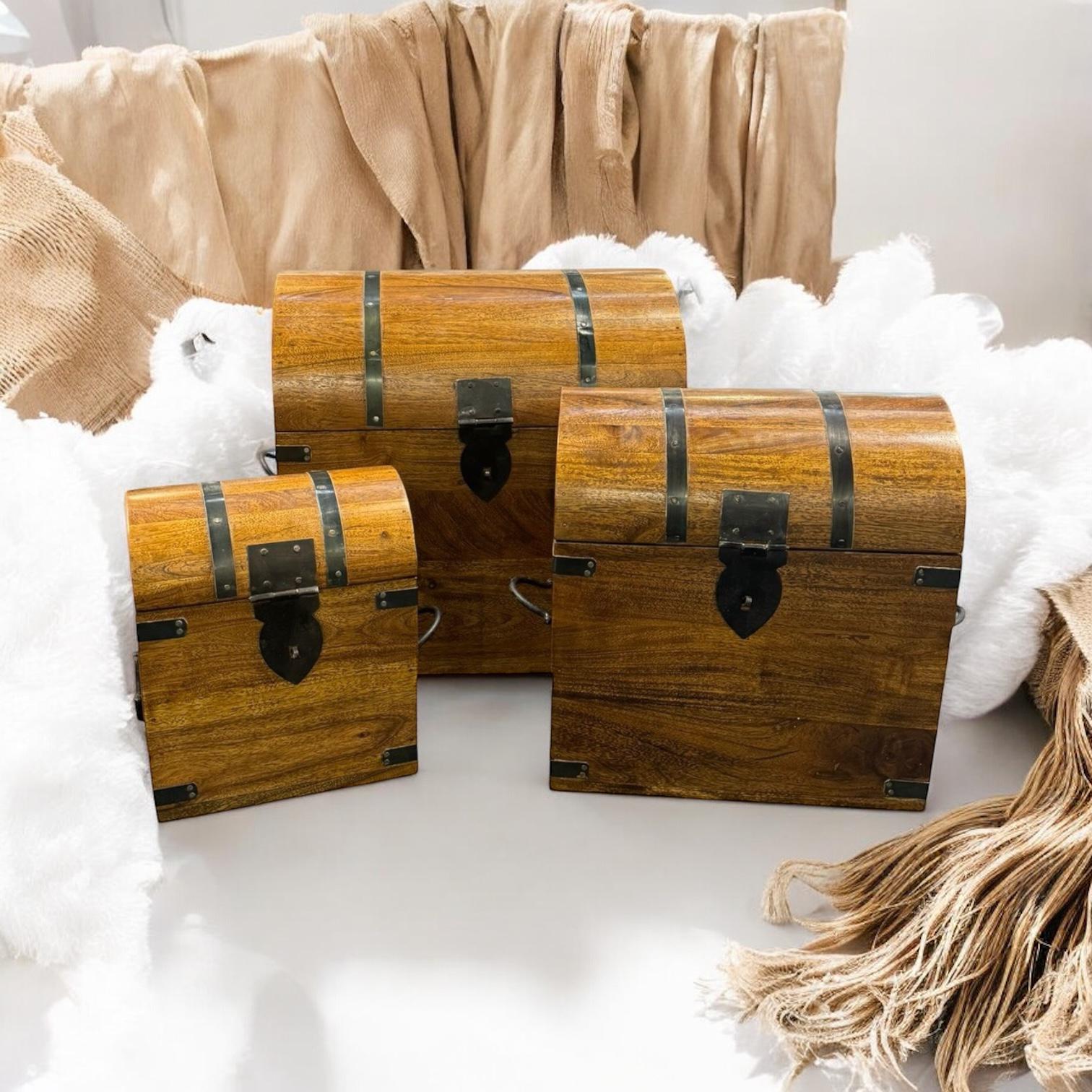 MSL Set of 3 Wooden Chests