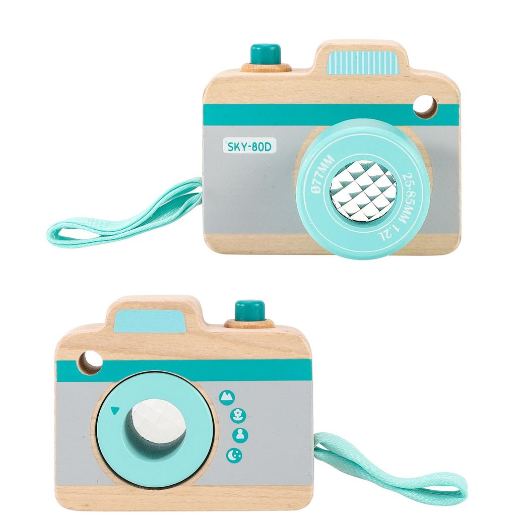 SOKA My First Camera Wooden Kaleidoscope Camera Toy for Children