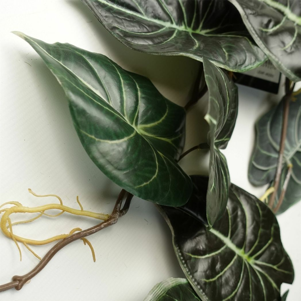 Leaf 120cm Artificial Trailing Hanging Alocasia Plant Realistic Bare Stem