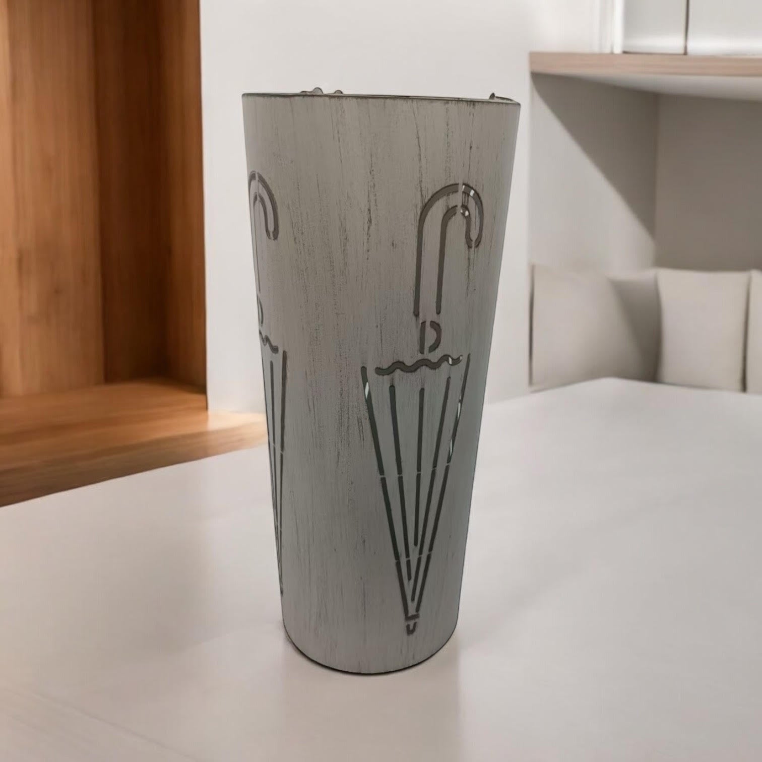 MSL 49cm Cream Metal Umbrella Stand