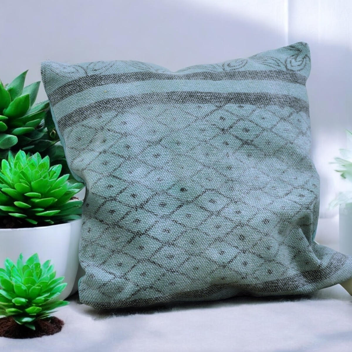 MSL 50cm Stone Washed Durry Cushion Cover Only