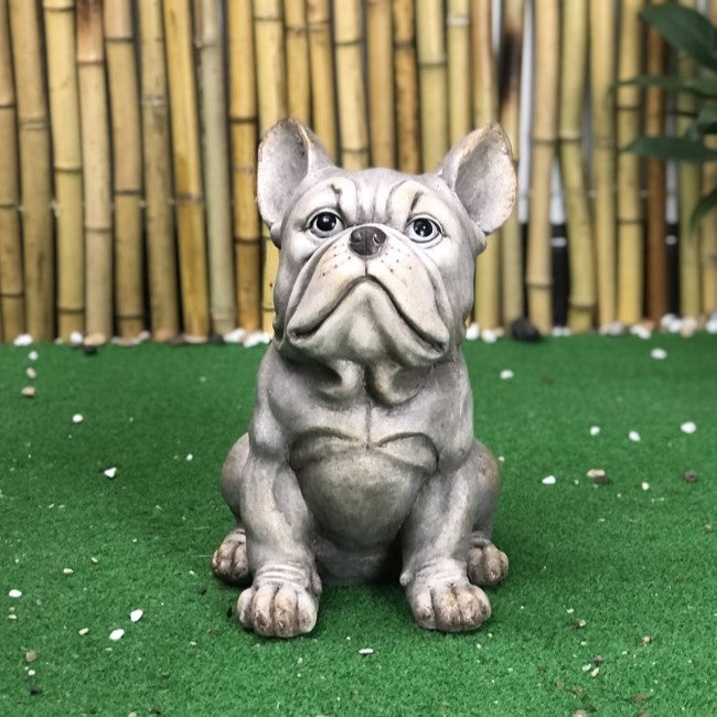 MSL Sitting Dog Statue 27x21x32cm Decorative Figurine Gift for Pet Enthusiasts
