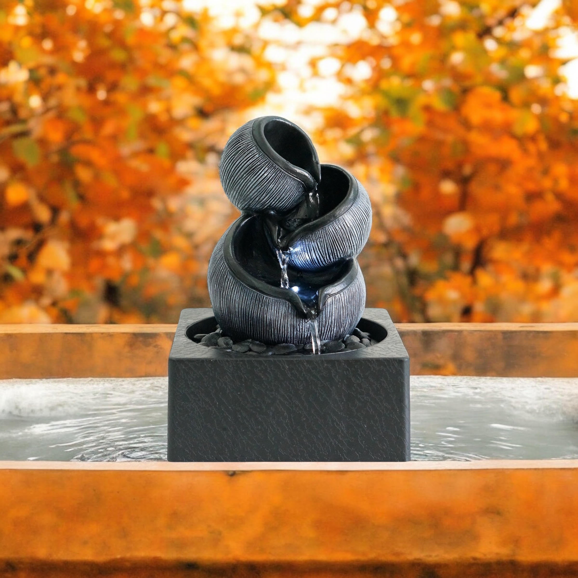 MSL 24cm Relaxing Tabletop Fountain, Hand Finished, 240V