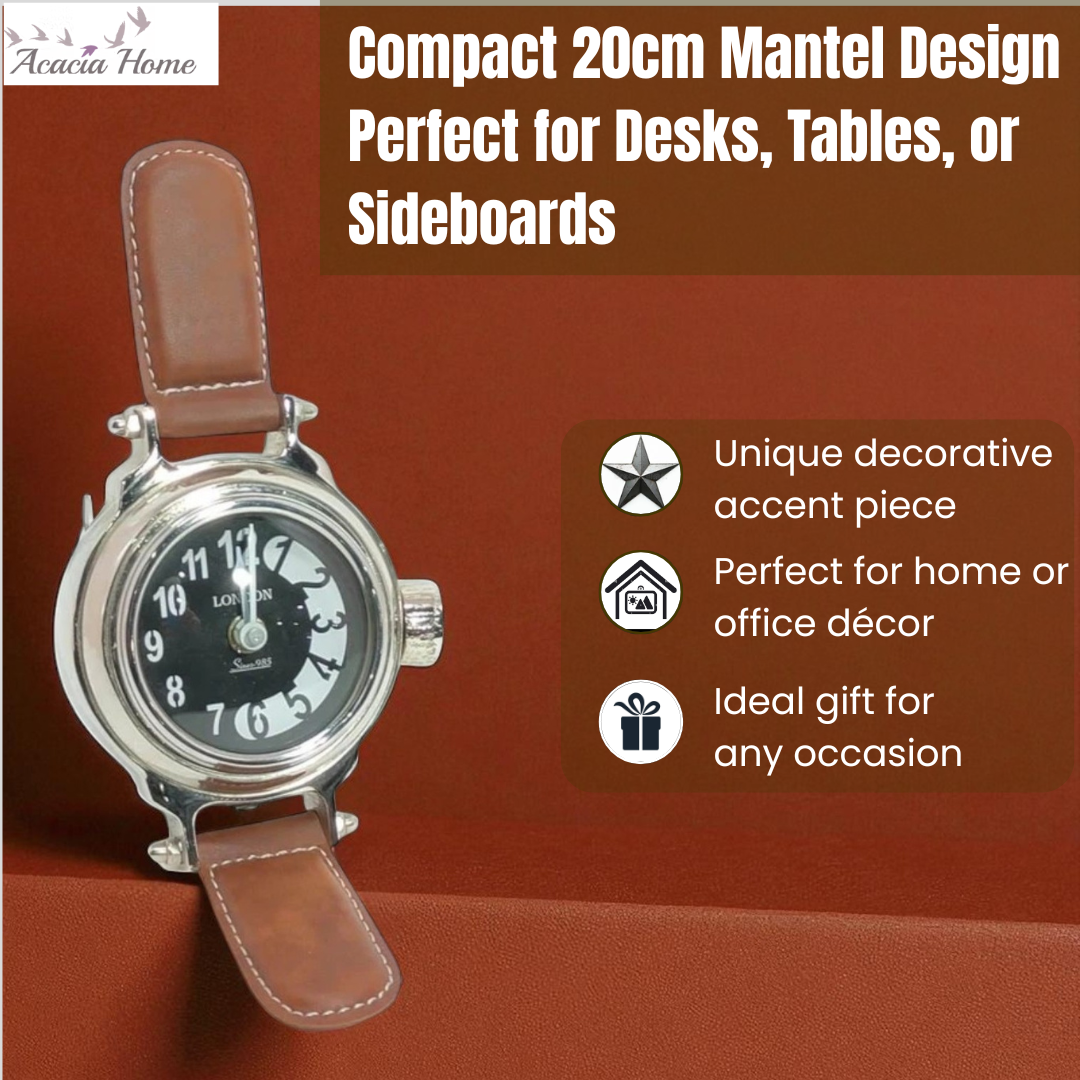 MSL Hand Finished Table Clock, Requires 1 AA Battery