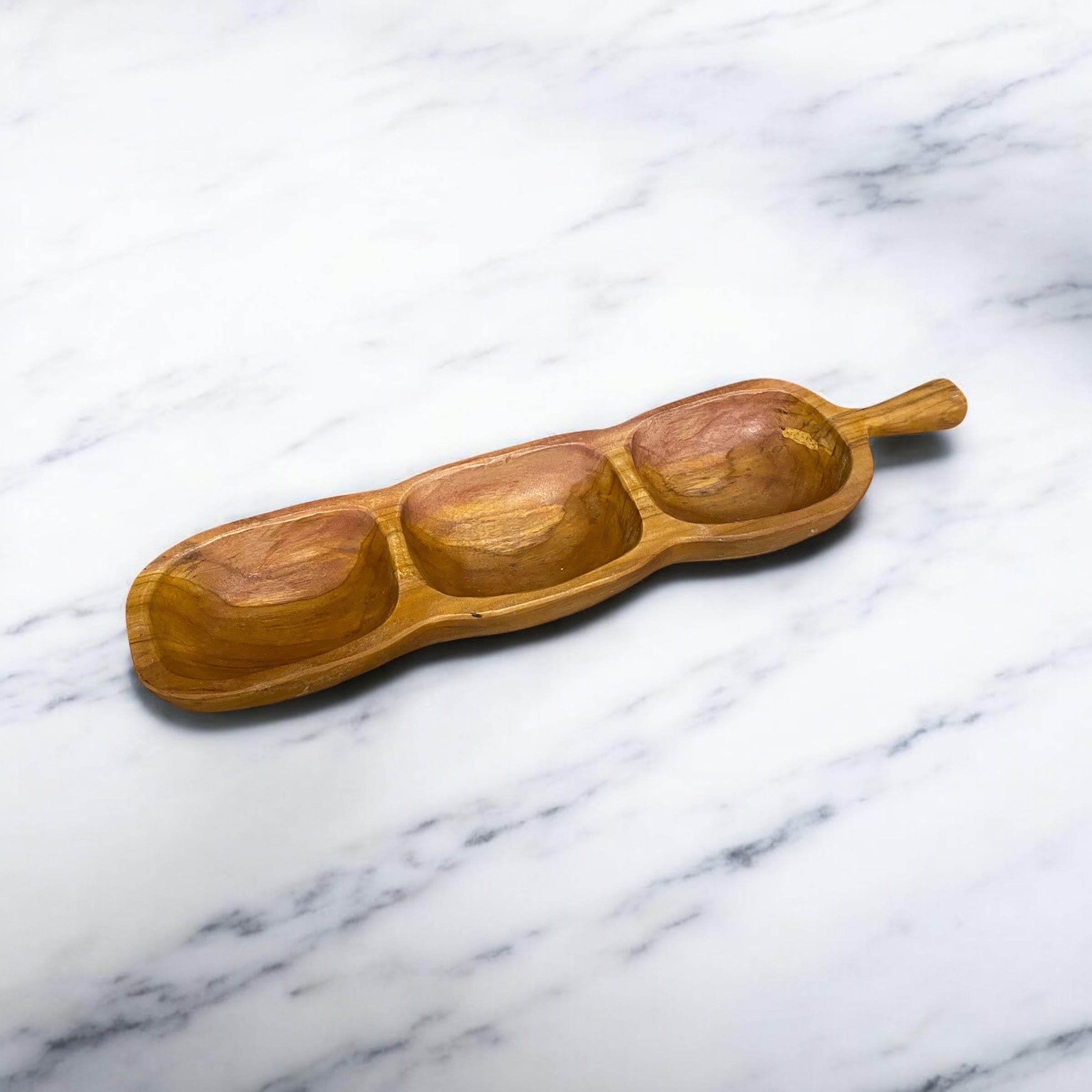MSL 50cm Teak Serving Bowl, Handcrafted, Hand Finished Wooden Bowl