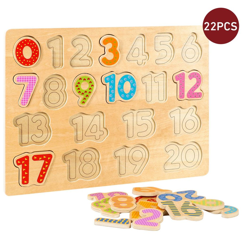 SOKA Wooden Number Board 1 to 20 Educational Toy for Children