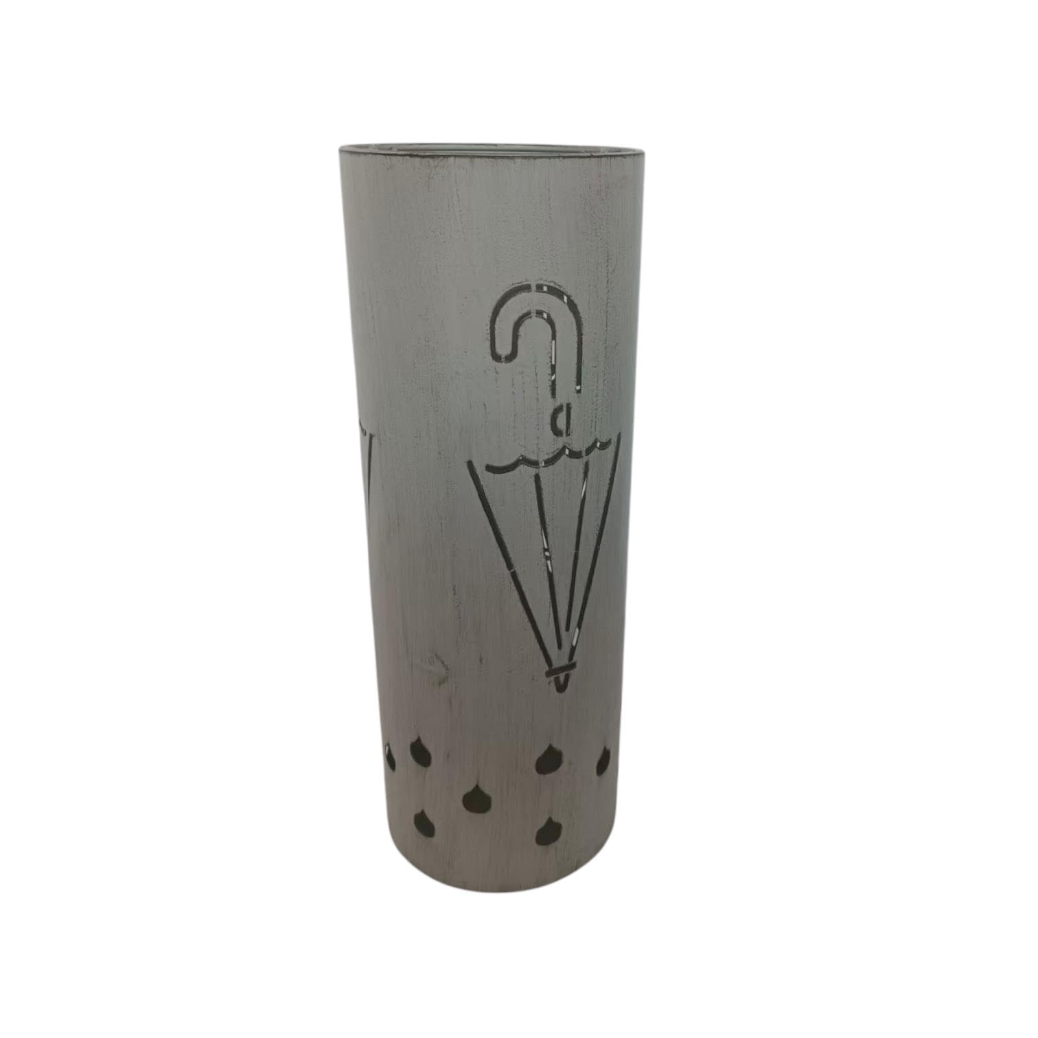 MSL 49cm Cream Metal Umbrella Stand for Hallway or Home