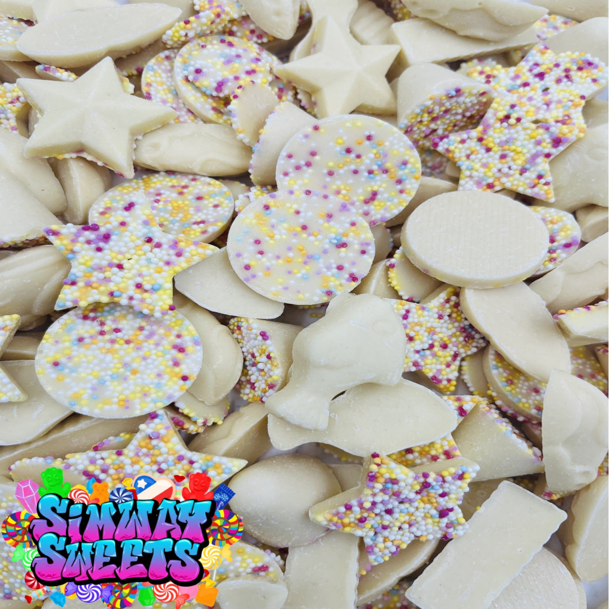 White Chocolate 1KG Pick ’n’ Mix Resealable Pouch – Sweet Assortment