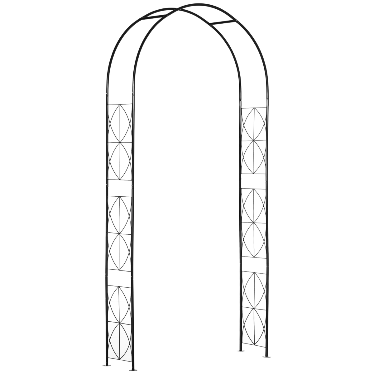 Metal Garden Arch Trellis for Climbing Roses and Plants