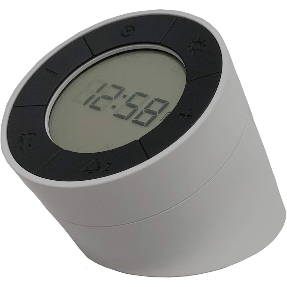 Acctim Jowie Dual Alarm Digital Clock with Nightlight, Shake to Snooze, Adjustable Backlight