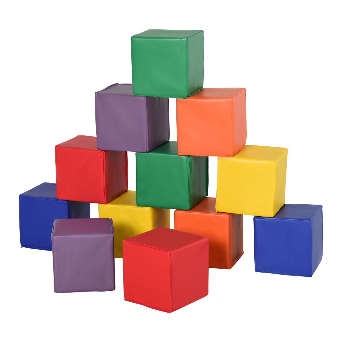 12-Piece Kids Soft Foam Play Blocks Building Stacking Toy