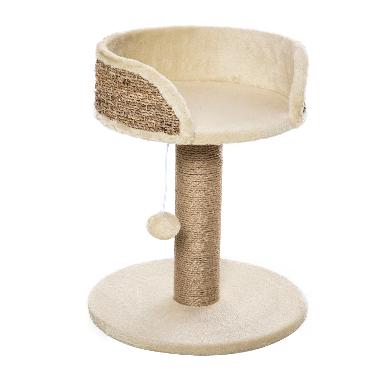 Cat Tree Tower Activity Center with Perch Bed, Scratching Post and Hanging Ball