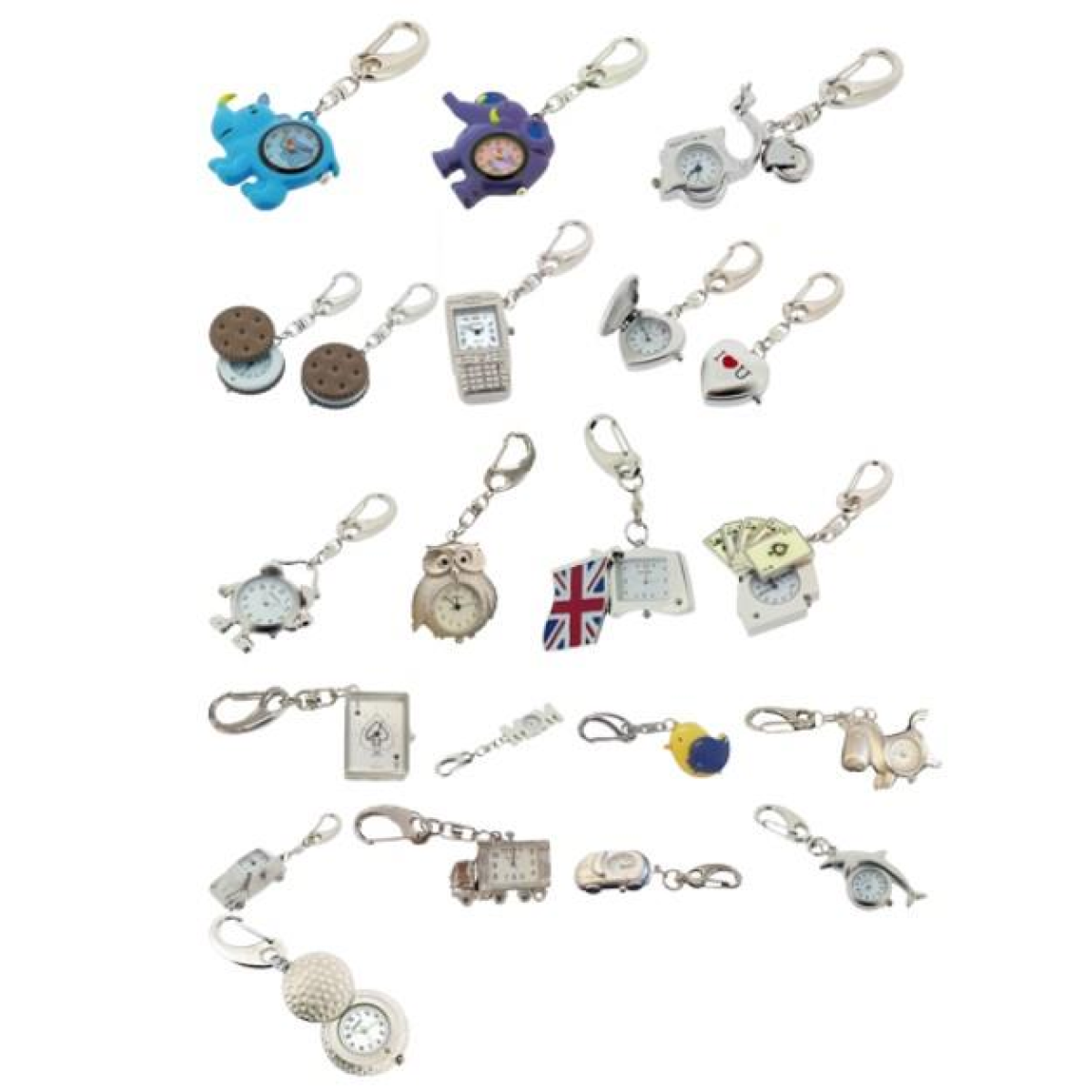 Imperial Quartz Metal Key Chain Clock