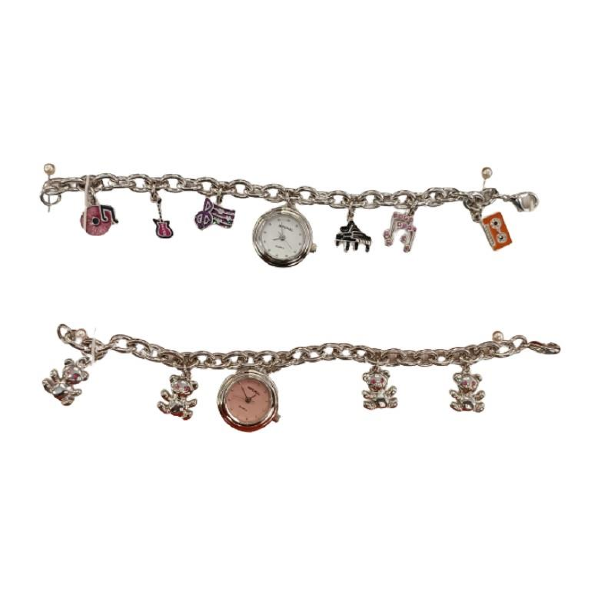 Imperial Ladies Girls Mini Dial Bracelet Watch with Hanging Charms - Clearance, Needs Re-Battery