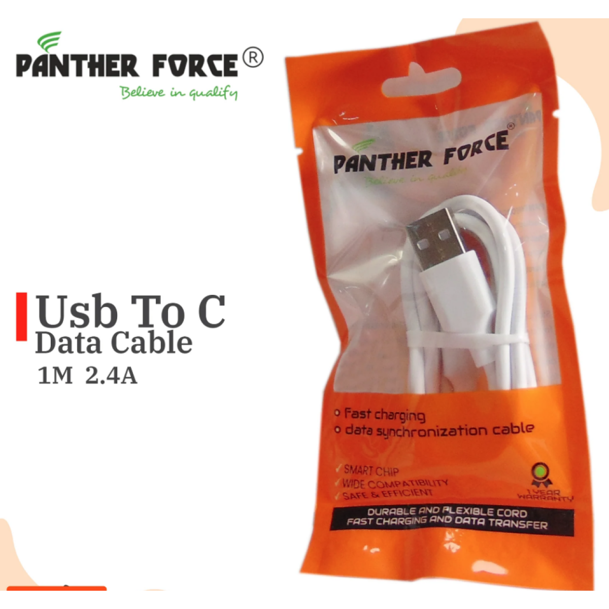 Panther Force 1M USB Type-C Cable