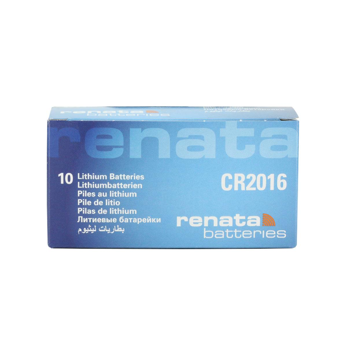 Renata CR2016 Lithium Watch Battery 10 Pack