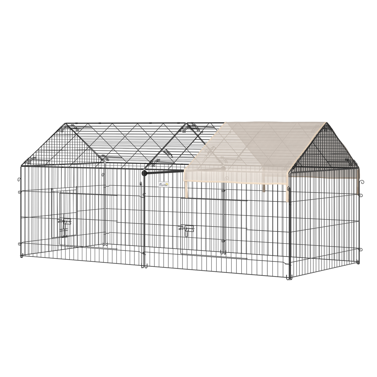 PawHut Spacious Outdoor Pet Shelter with Weather Cover, Portable