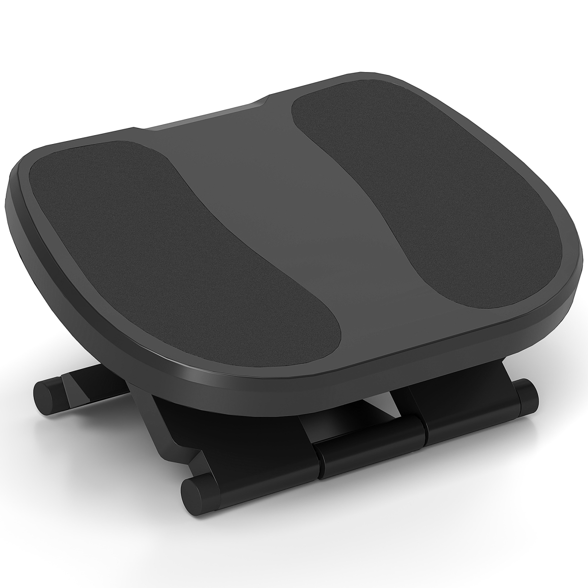 HOMCOM Adjustable Ergonomic Footrest, Height Adjustable, Grey