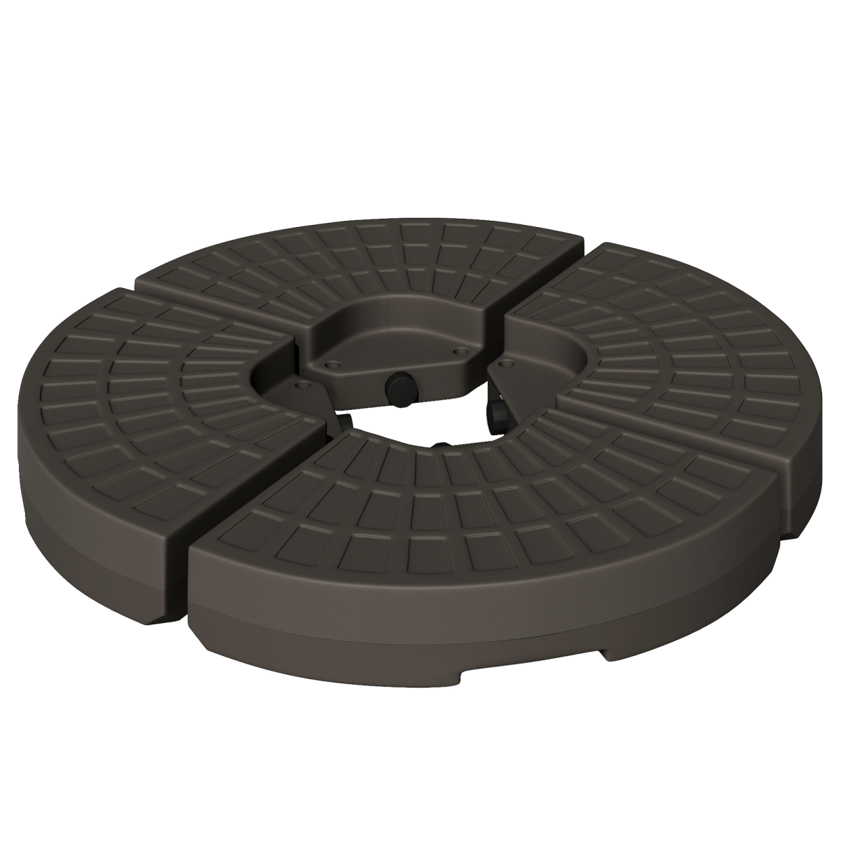 4-Piece Cantilever Patio Umbrella Base, Water/Sand Fillable