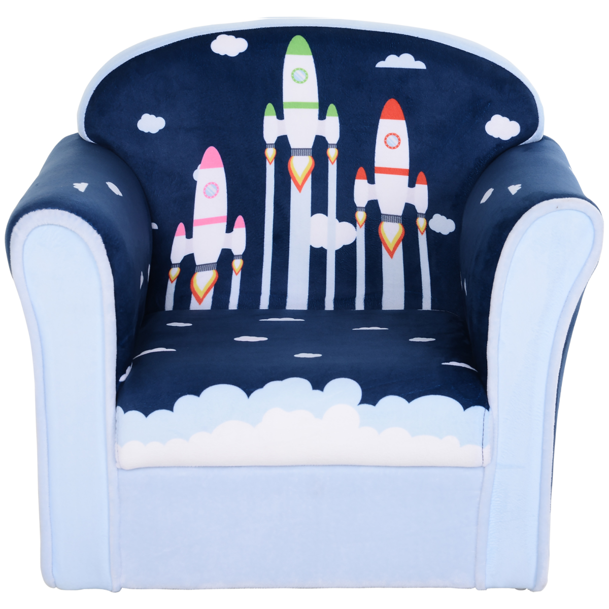 HOMCOM Kids Rocket Armchair, Children's Sofa Seat, 18M+, 45kg