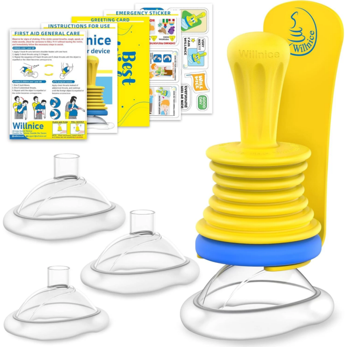 Choking Relief Mask - Easy to Use, Portable Home and Travel Assist Kit UK