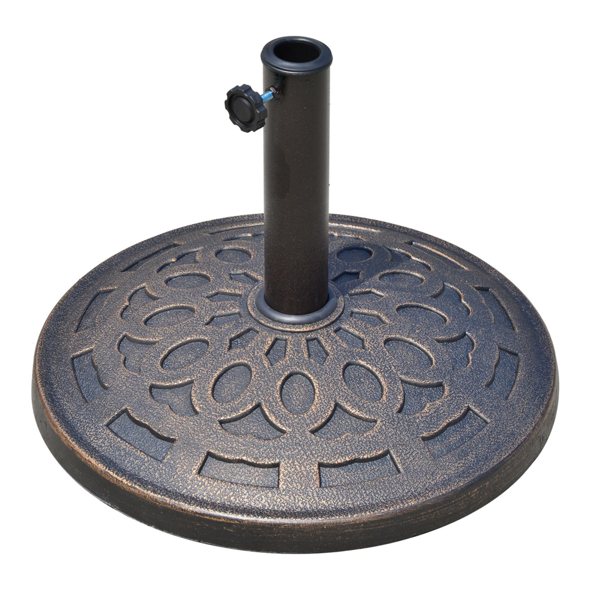 Outsunny 14kg Round Bronze Patio Umbrella Stand