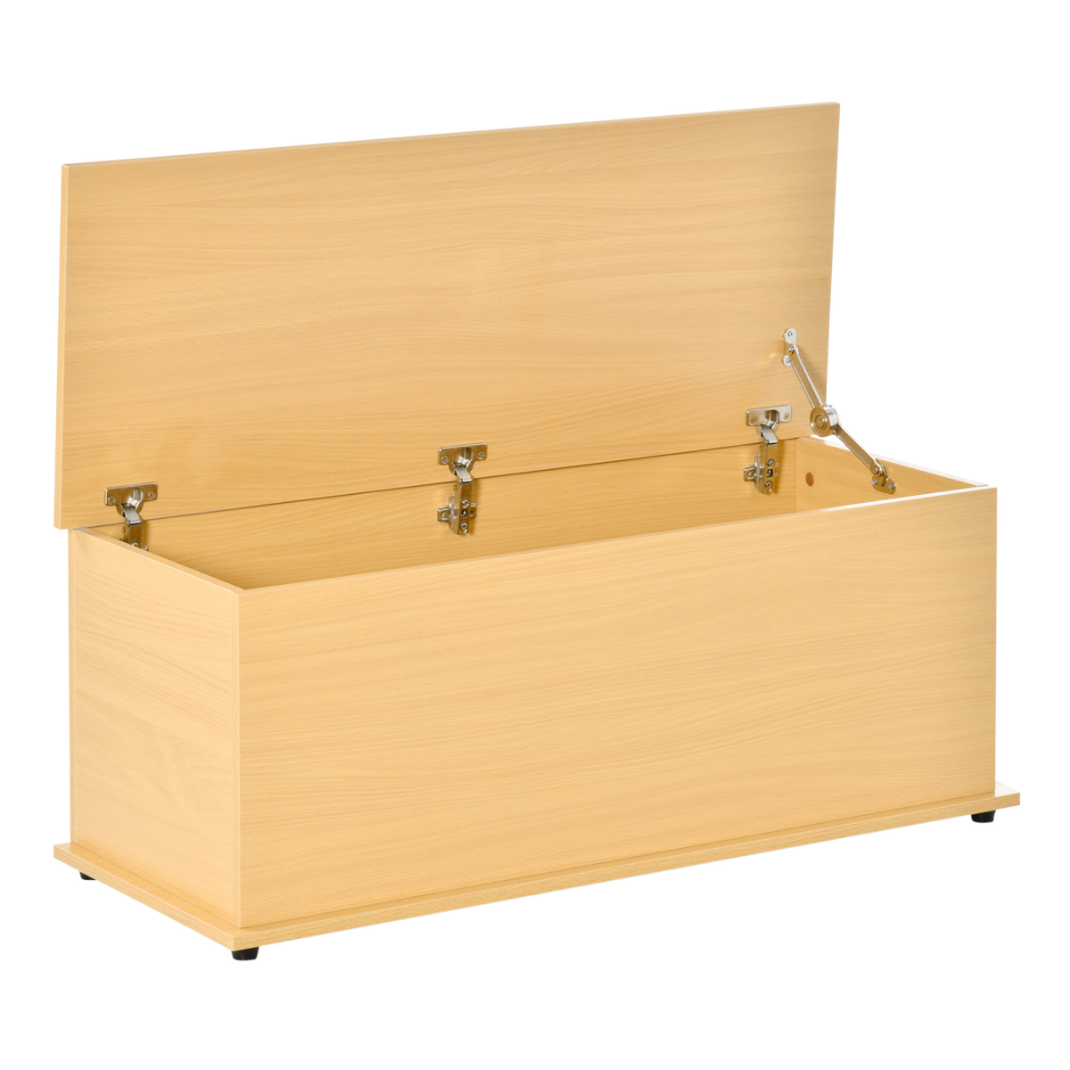 Storage Box Chest with Lid, Spacious Chipboard Storage Cabinet, 60 kg Weight Capacity, 100 x 40 x 40 cm