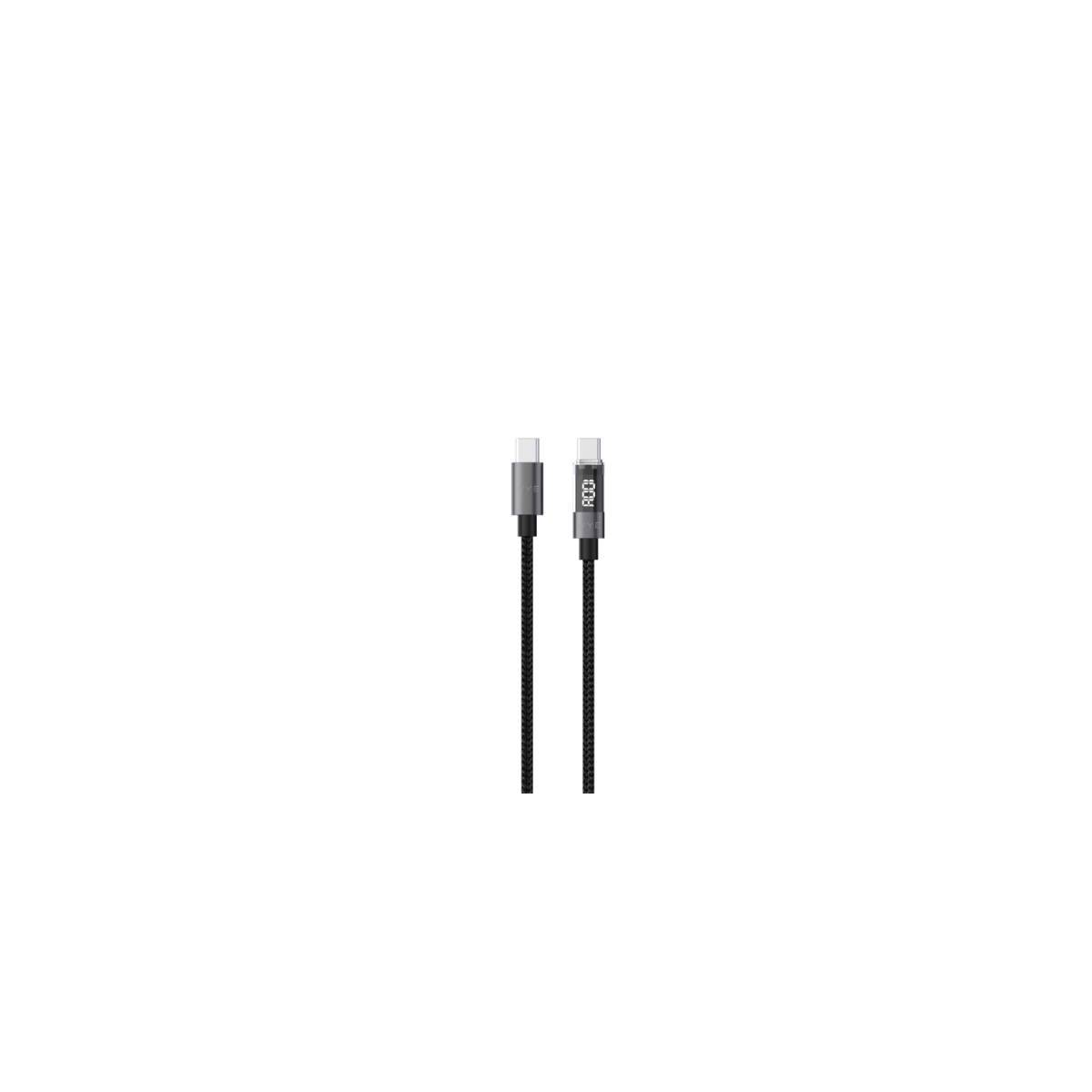 WYE USB-A to USB-C 65W Fast Charging & Data Cable with LED Display 1m