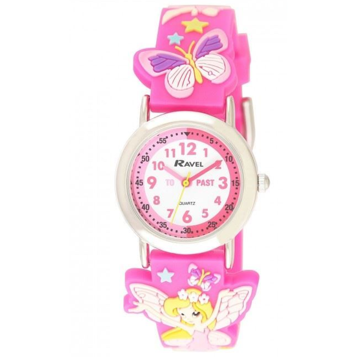 Ravel Girls 3D Cartoon Fairy Time Teacher Watch