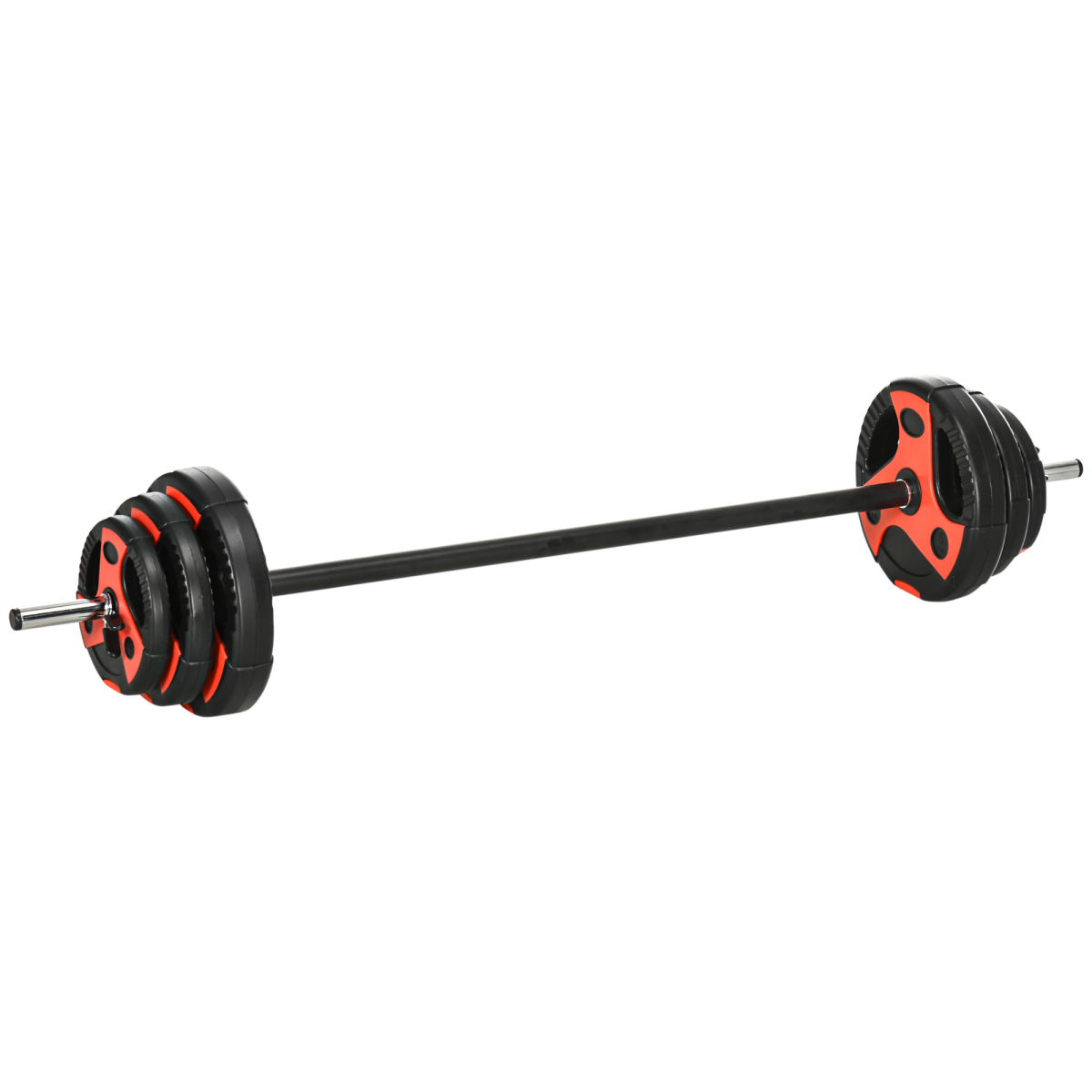 SPORTNOW 20kg Adjustable Barbell Weight Set for Home Gym