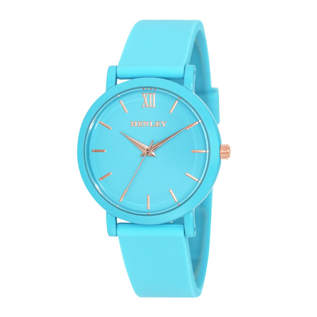 Henley Women’s Coloured Case Silicone Sports Watch