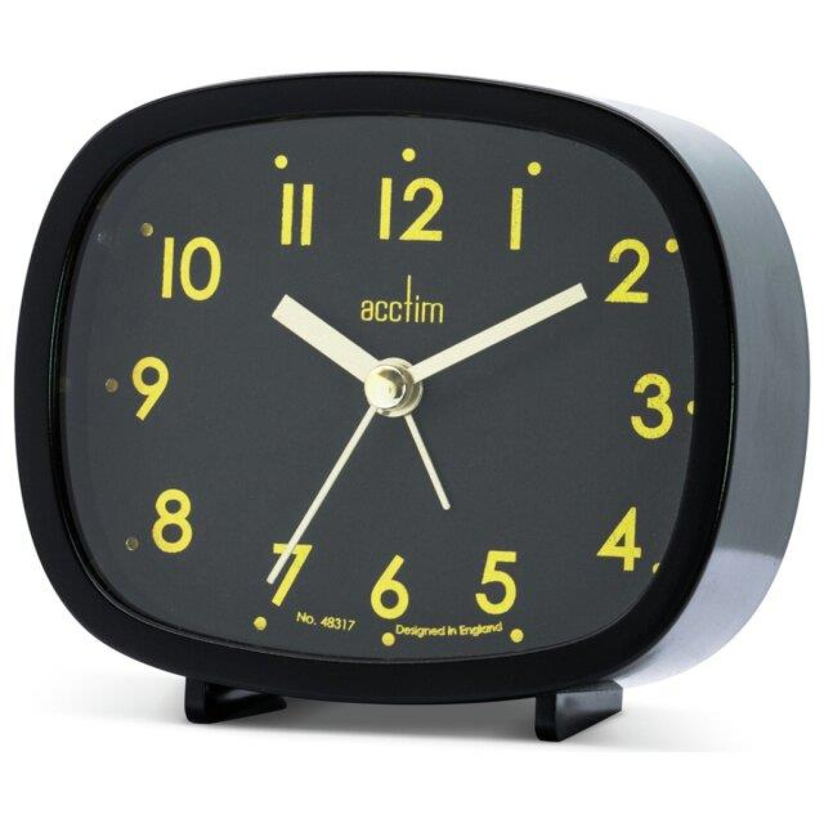 Acctim Hilda Retro Analogue Alarm Clock with Snooze and Sweep Seconds Hand