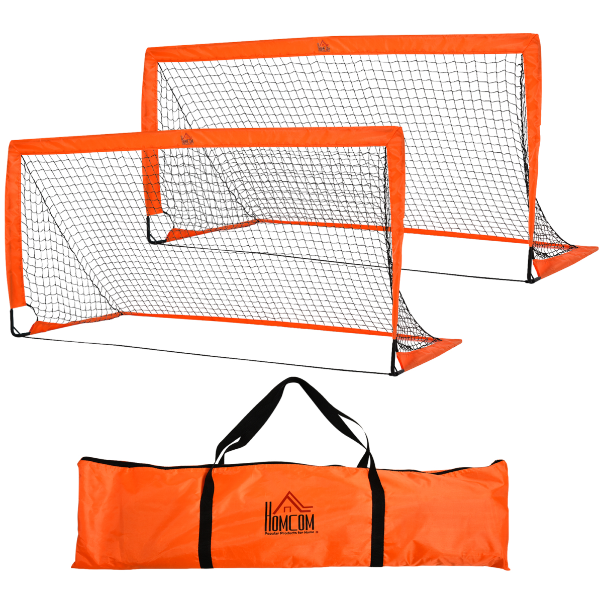 Foldable Steel Frame Soccer Goal with Carry Bag, 6' x 3