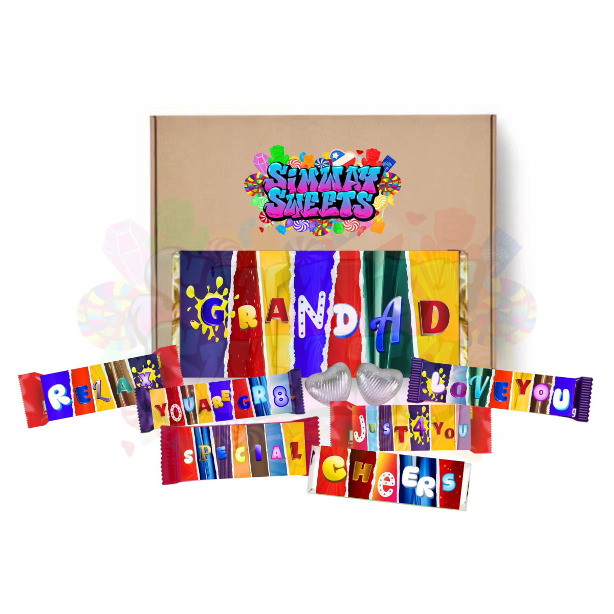Fun Father’s Day Novelty Chocolate Wrapper Gift Box (Simway Sweets)