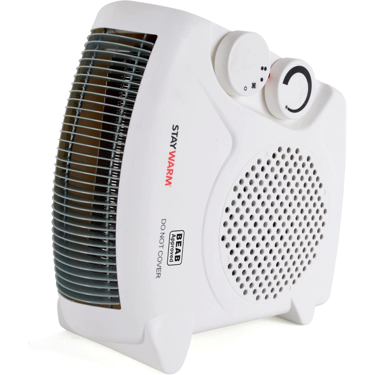 StayWarm 2000W Upright/Flatbed Fan Heater with 2 Heat Settings and Cool Blow Fan
