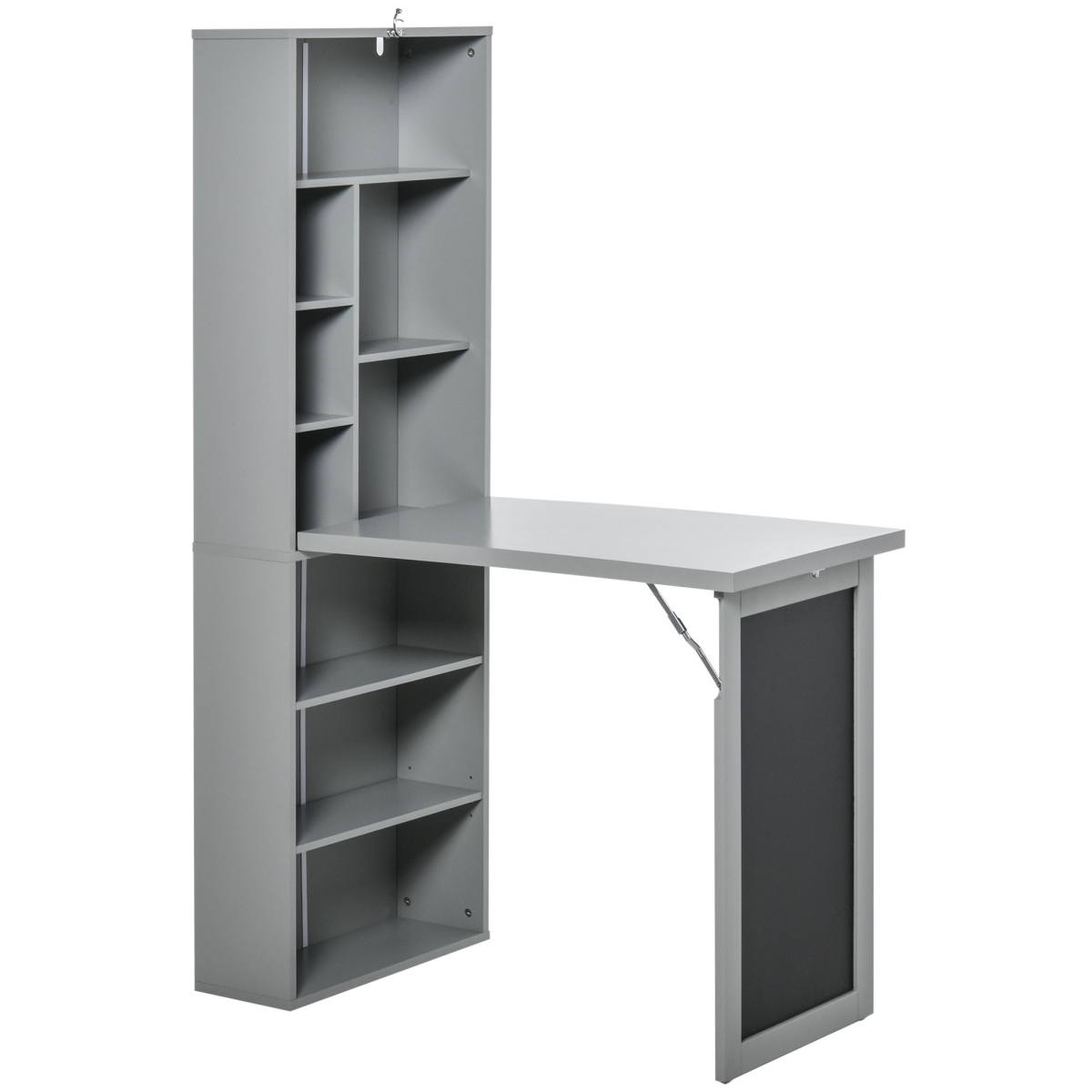 Folding Convertible Desk with Blackboard, 3-in-1 Workstation