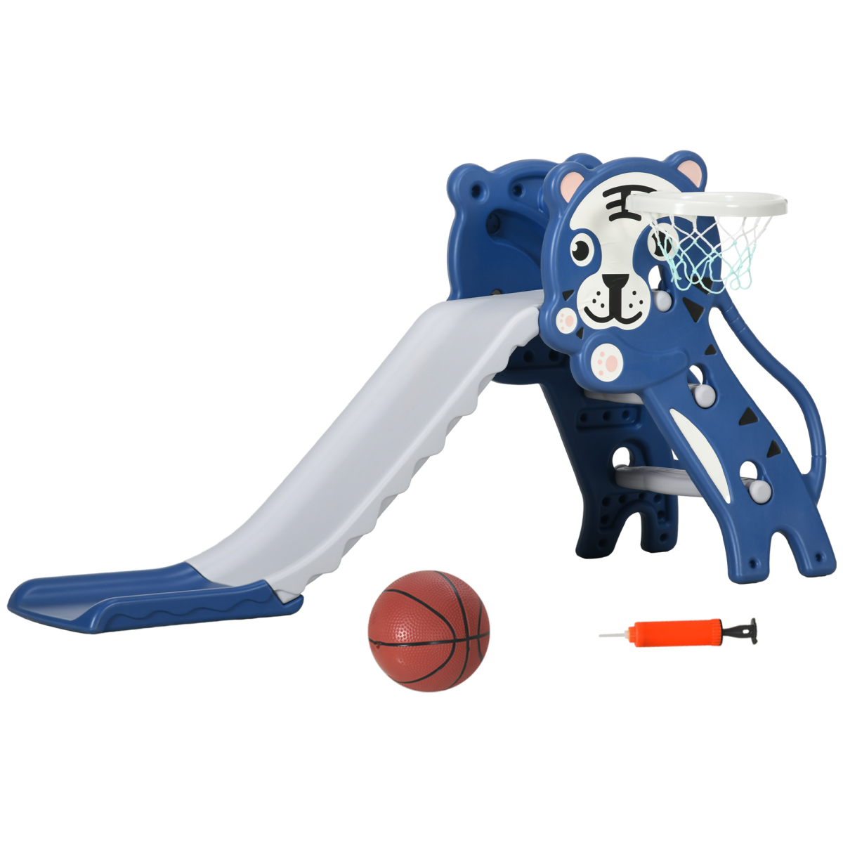 AIYAPLAY Kids Slide with Basketball Hoop, Ages 18-36 Months