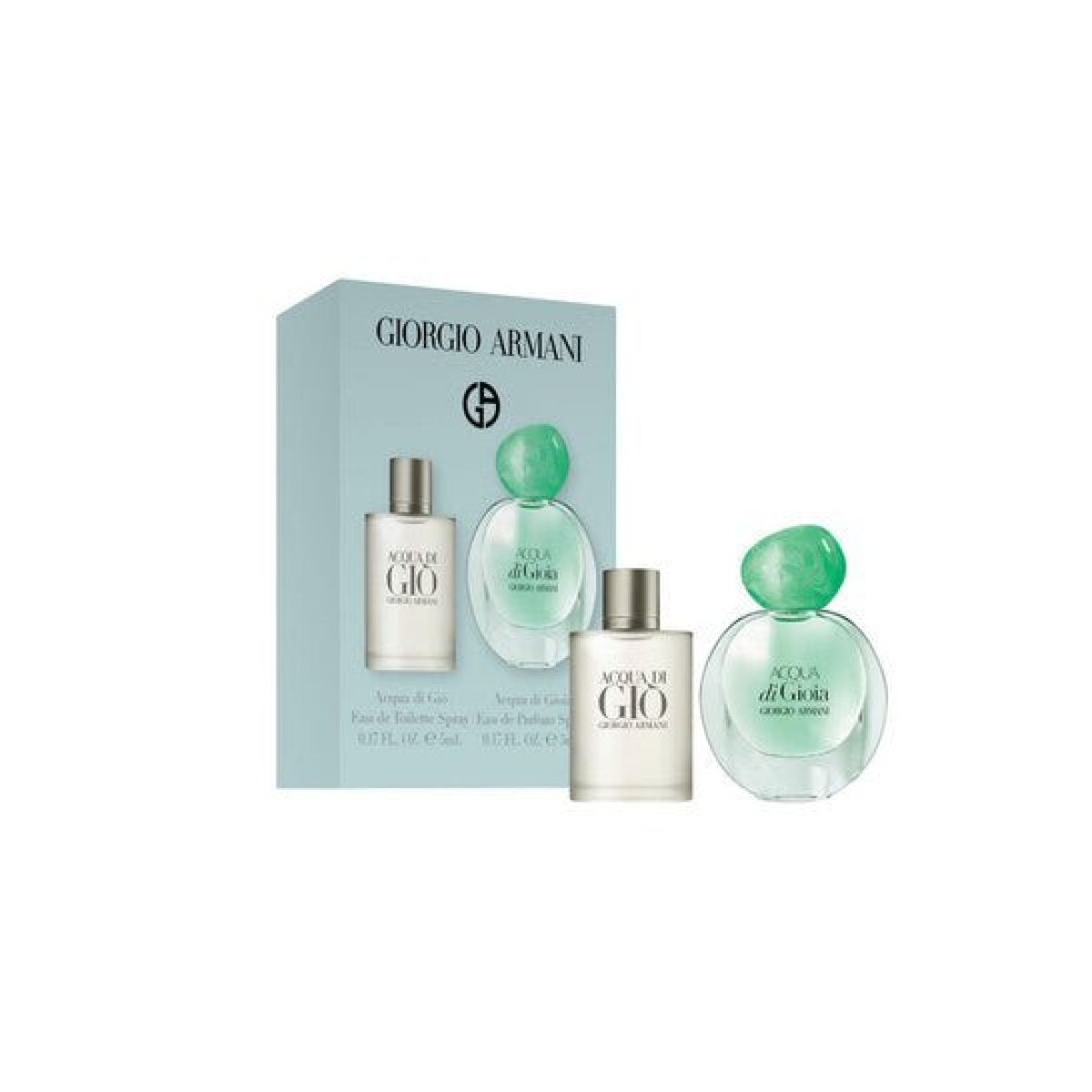 Giorgio Armani Miniature Gift Set: Acqua Di Gio EDT & Acqua Di Gioia EDP