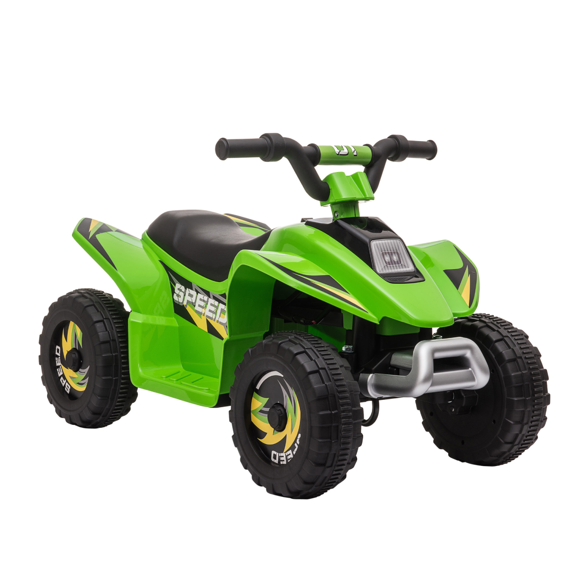 HOMCOM 6V Kids Ride-On Car with Big Wheels, 18-36 Months, Green