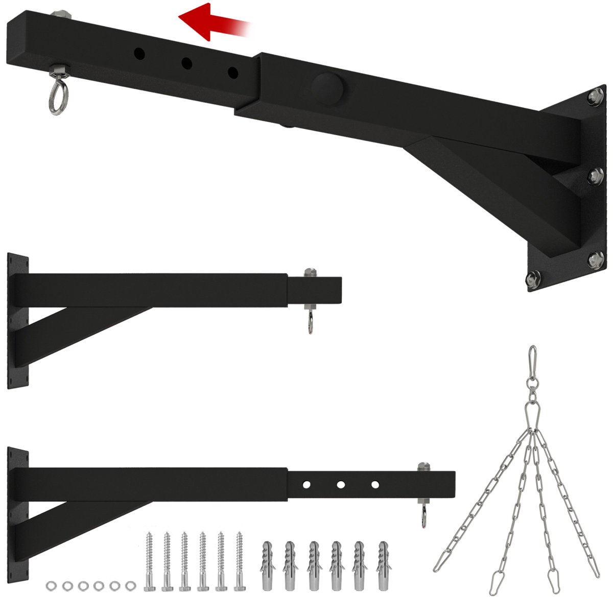 SPORTNOW 5-Length Adjustable Boxing Punch Bag Bracket, 60kg