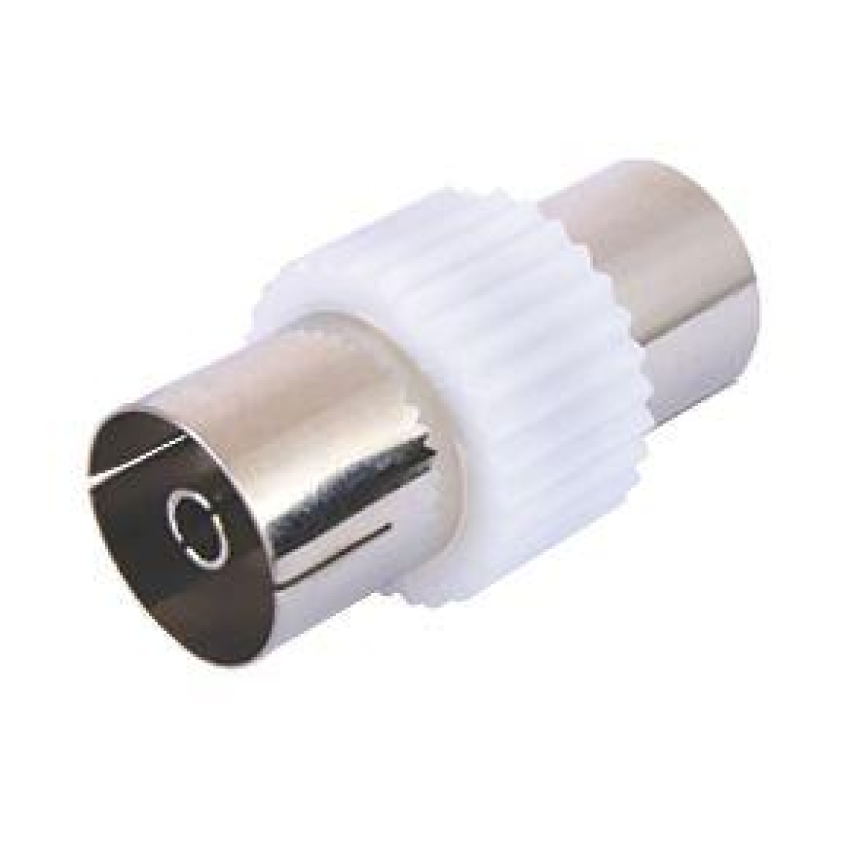 Electrovision White Coaxial Female Socket-to-Socket Coupler for TV Aerial Leads F350AB