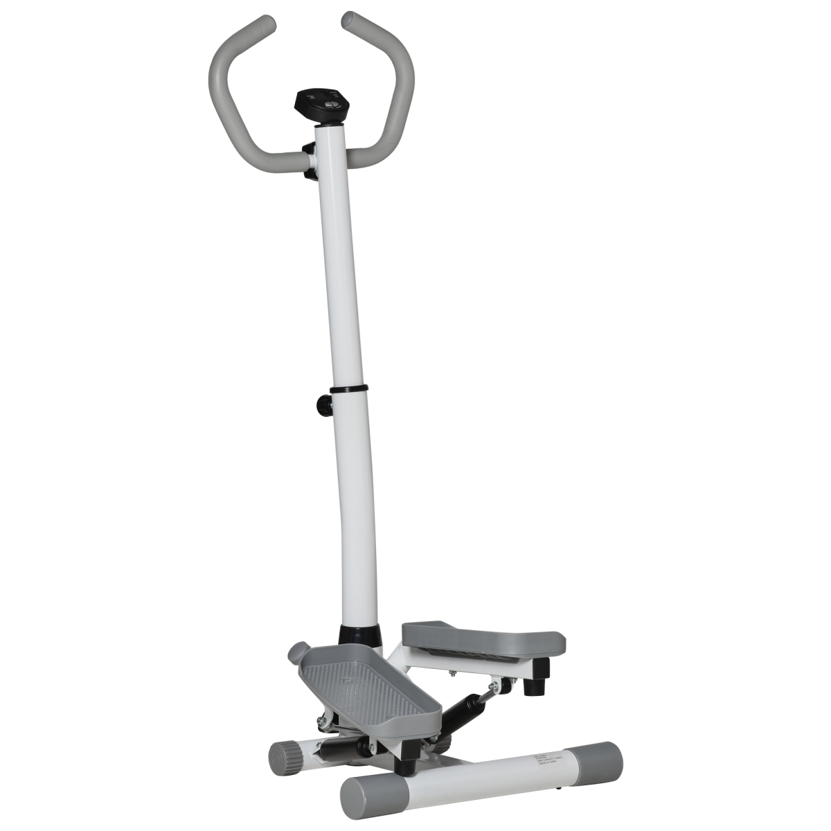 Adjustable Twist Stepper with LCD Monitor and Handlebar for Home Gym