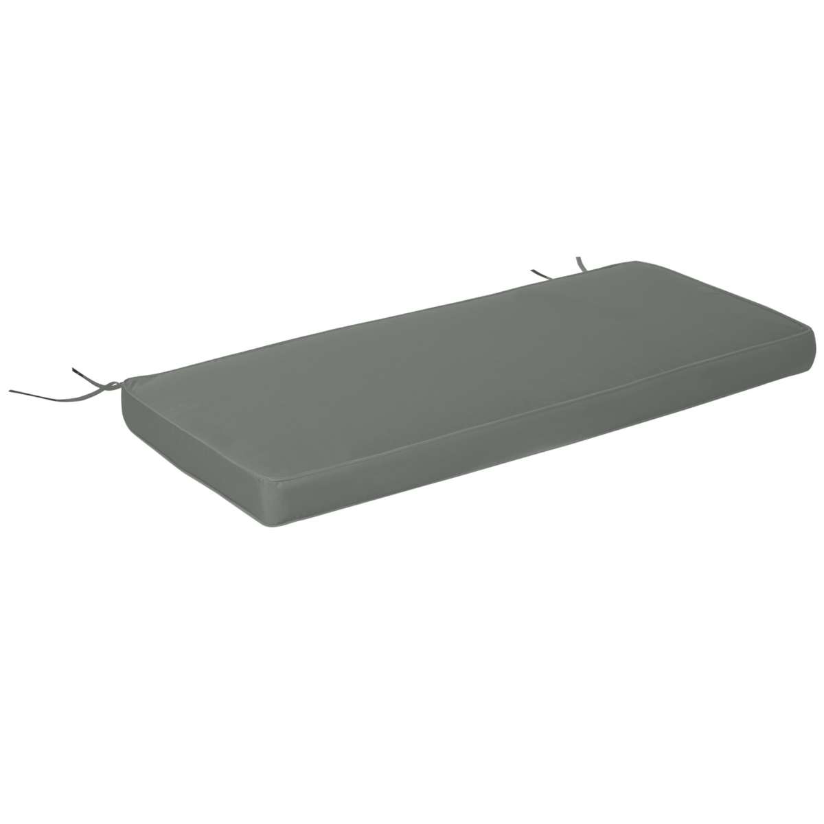 2 Seater Garden Bench Cushion 120 x 50 x 8cm Grey