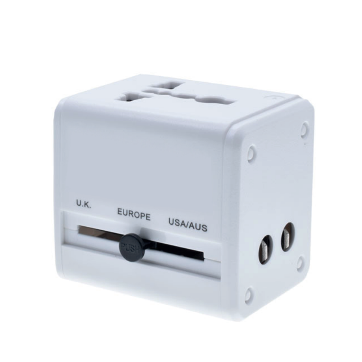 WYEFLUX Global Travel Adapter with Dual USB-A Ports