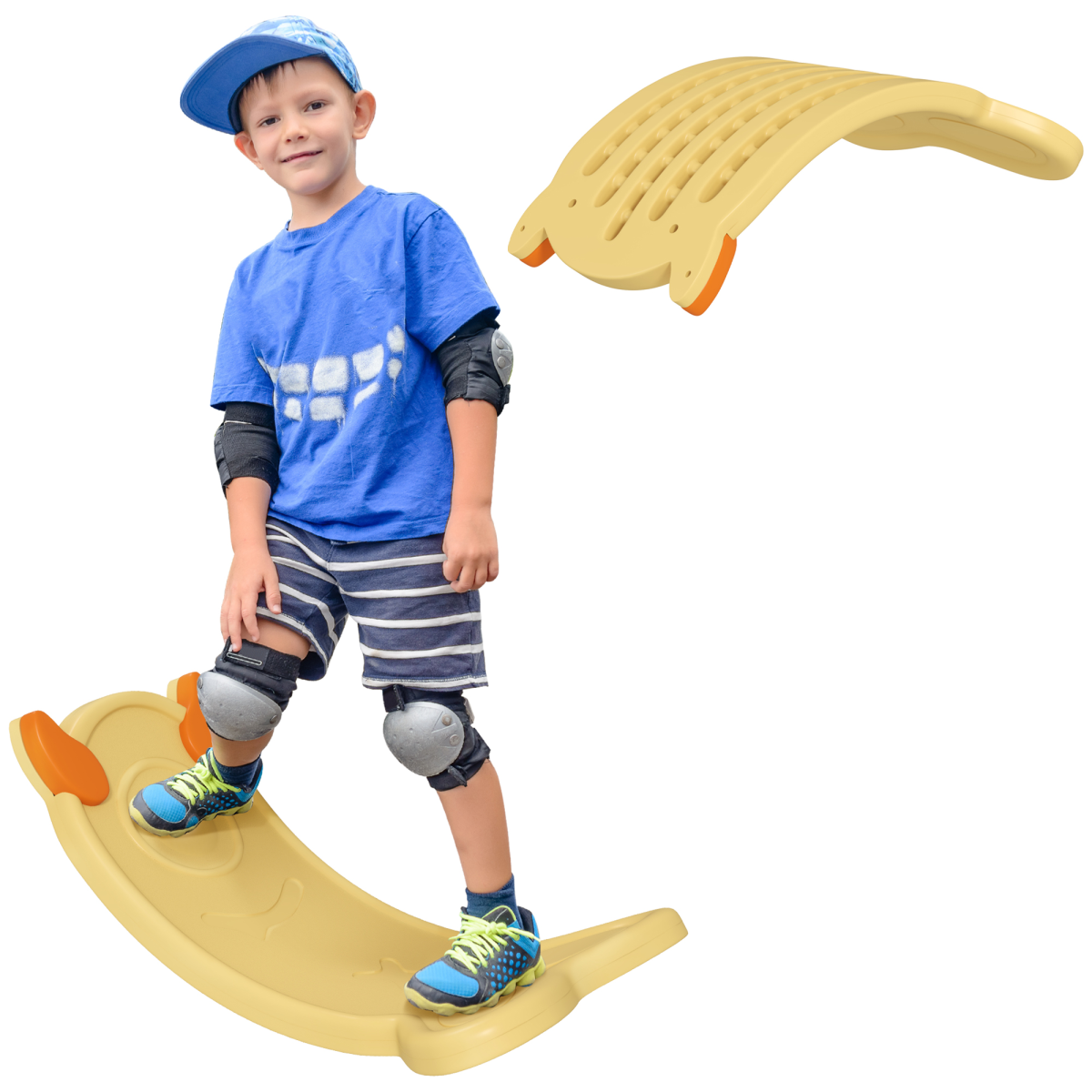 AIYAPLAY Kids Balance Board for Training & Sensory Play, Yellow